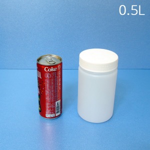 플라스틱통 0.5L [원대구_낱개]광구 샘플통 공병 약통 액상병